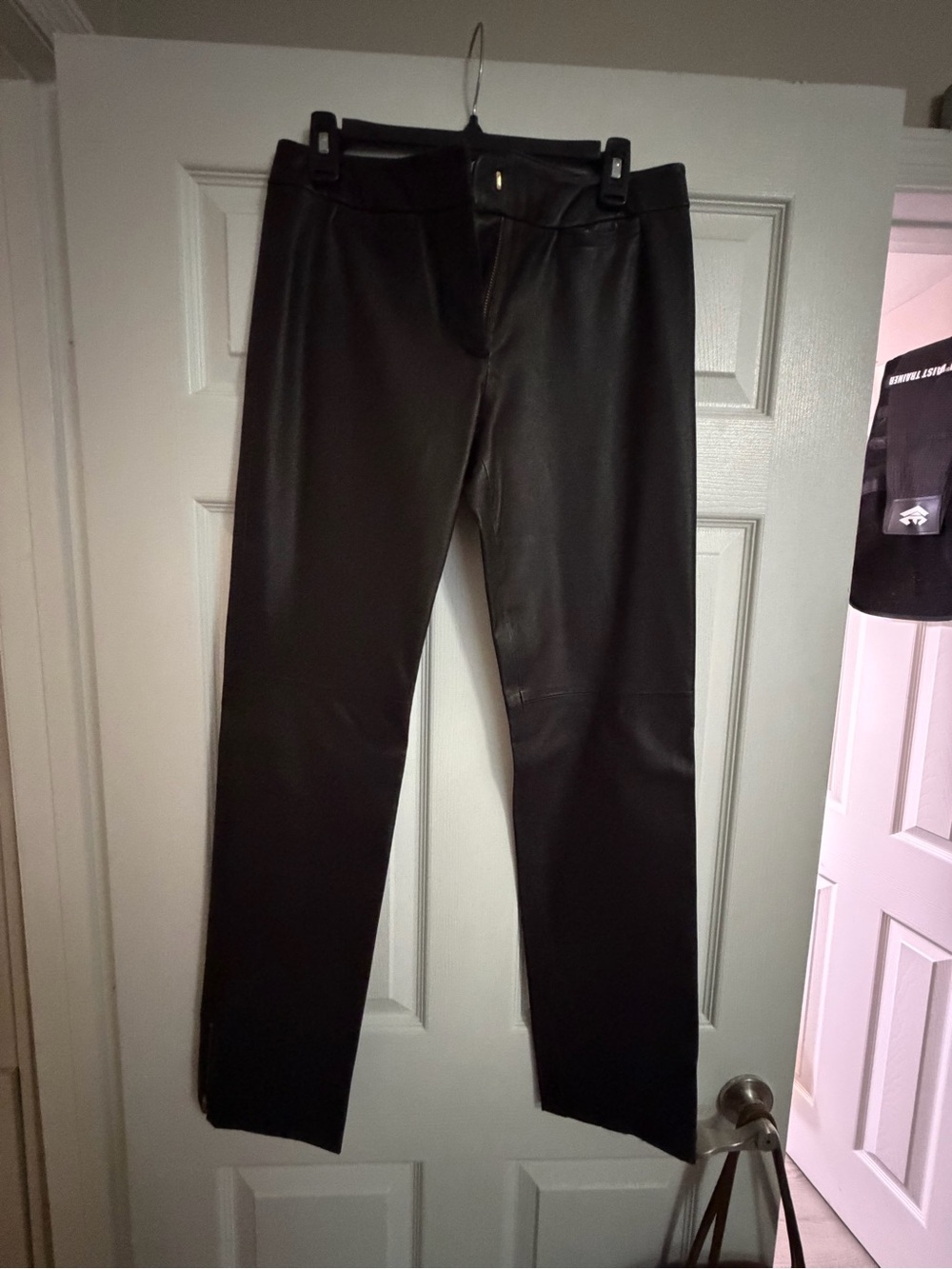 Milly Brown Faux Leather Pants